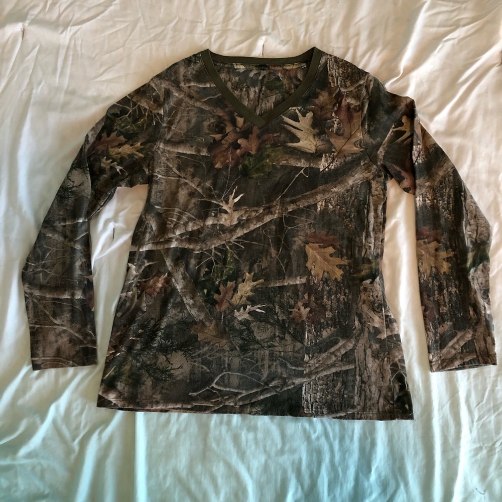 V-neck Camo shirt